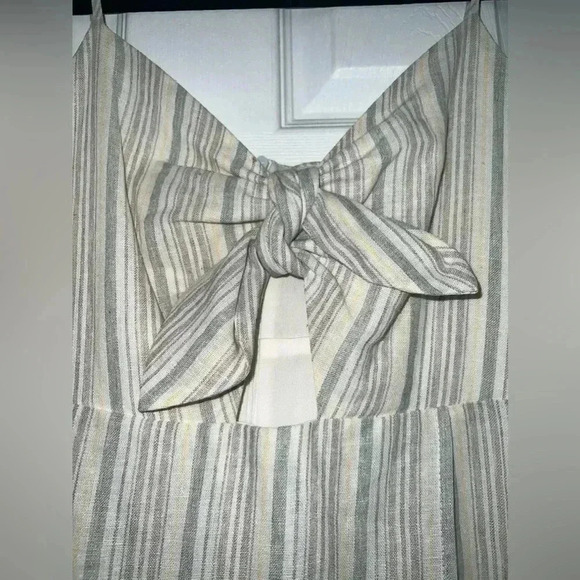 Bisouxx striped high - Low sleeveless wrap dress Sz Large - Picture 6 of 16